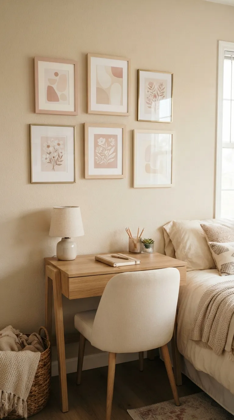 room ideas for teens pink Pink Gallery Wall
