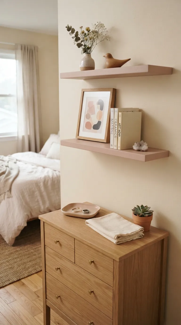 room ideas for teens pink Pink Wall Shelves
