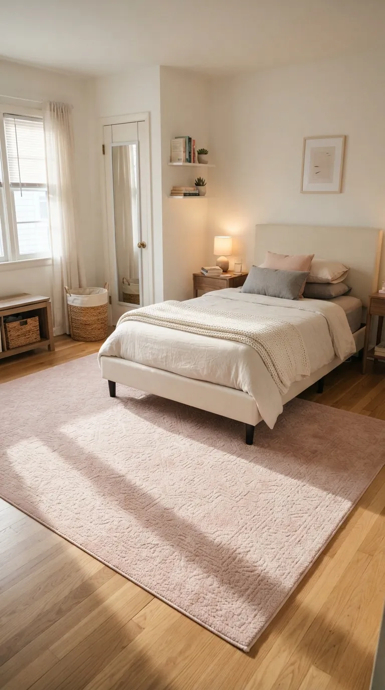 room ideas for teens pink Soft Pink Rug