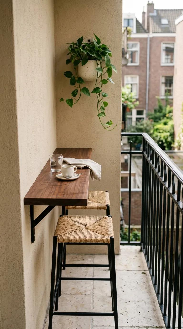 small apartment balcony decorating ideas Bistro Bar Shelf