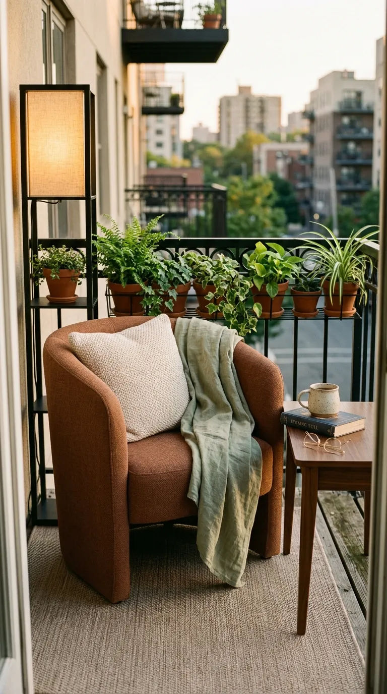 small apartment balcony decorating ideas Cozy Reading Nook