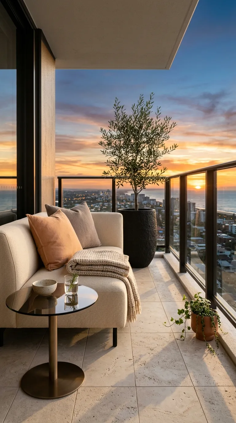 small apartment balcony decorating ideas Sunset Lounge Corner