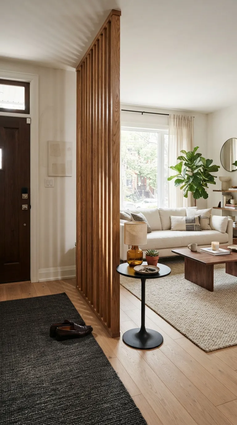 small apartment entryway ideas Living Room Divider
