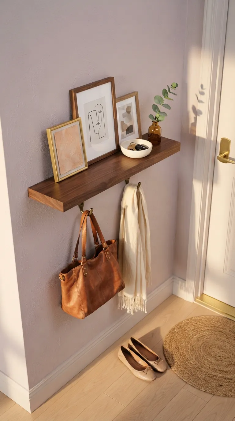 small apartment entryway ideas Small Artful Landing