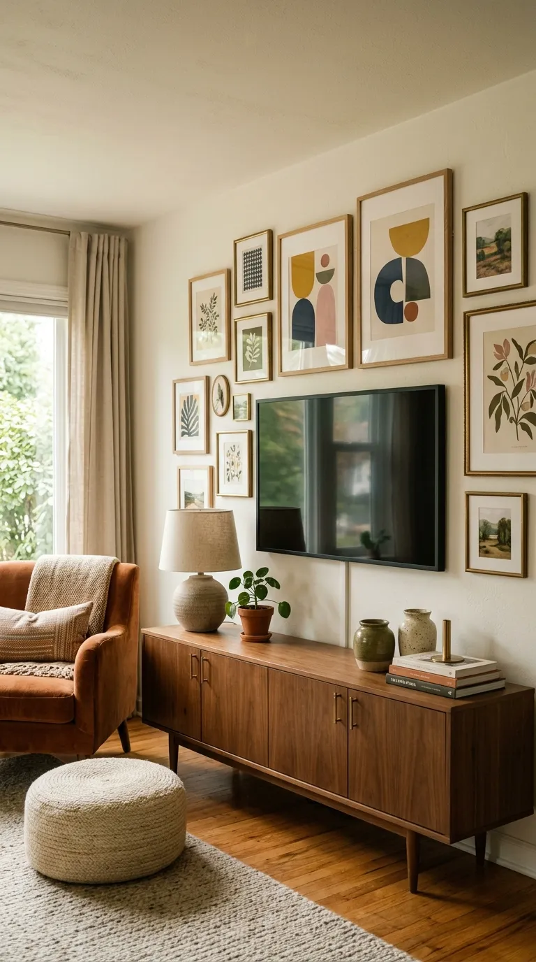 tv stand wall design ideas Gallery Wall Frame