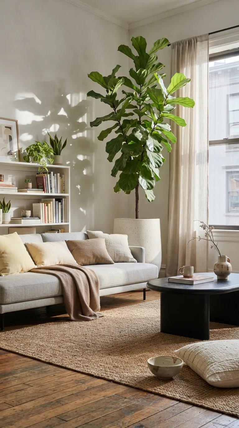 Vibey Apartment Living Room Add A Plant With Presence