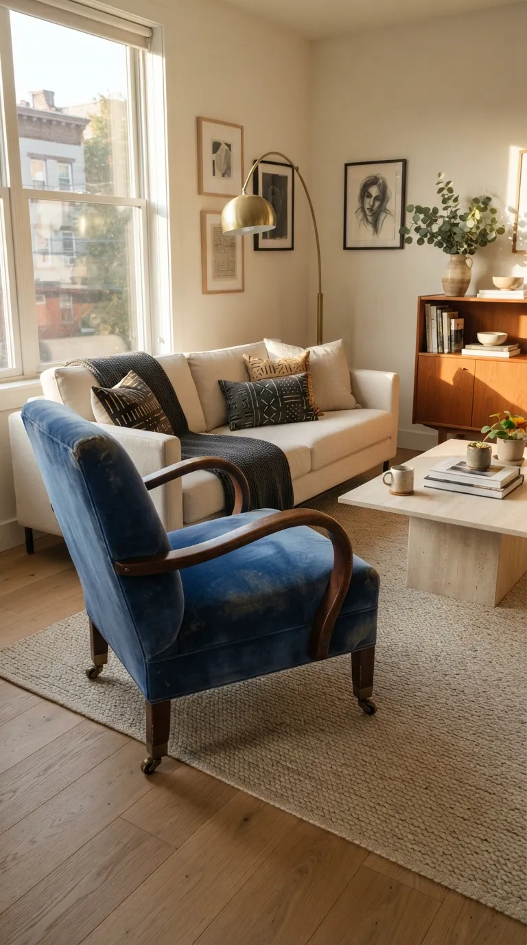 Vibey Apartment Living Room Choose One Unexpected Piece