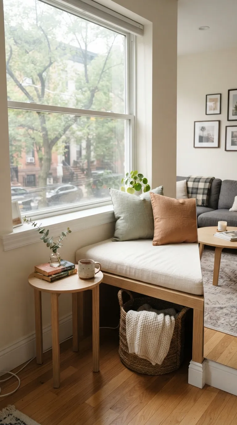 Vibey Apartment Living Room Create A Cozy Window Seat