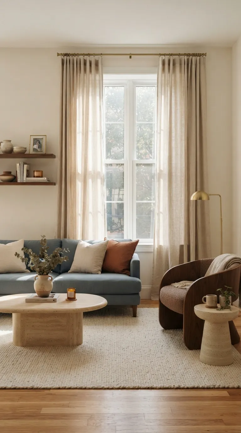 Vibey Apartment Living Room Let Curtains Soften The Room