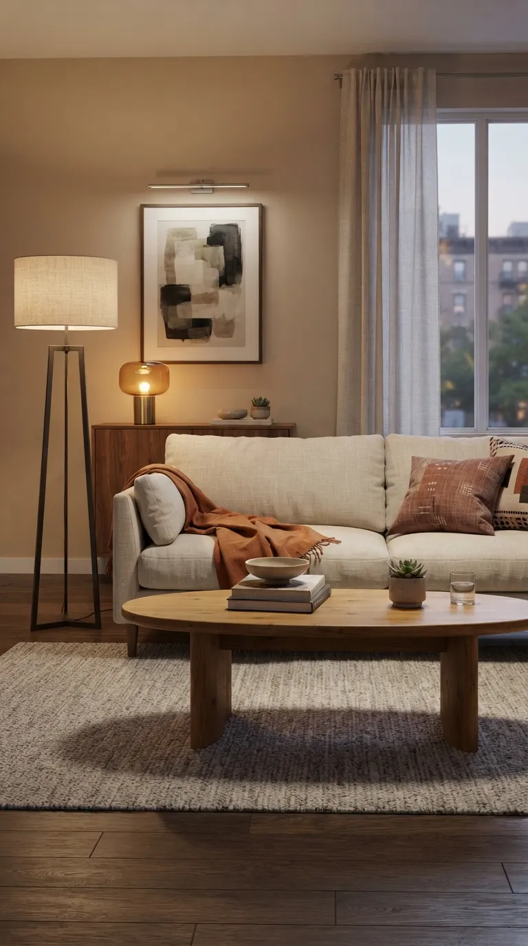 Vibey Apartment Living Room Make Lighting Feel Personal
