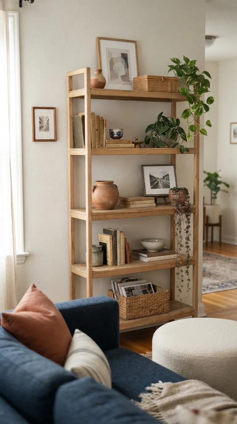 Vibey Apartment Living Room Style Shelves With Meaning