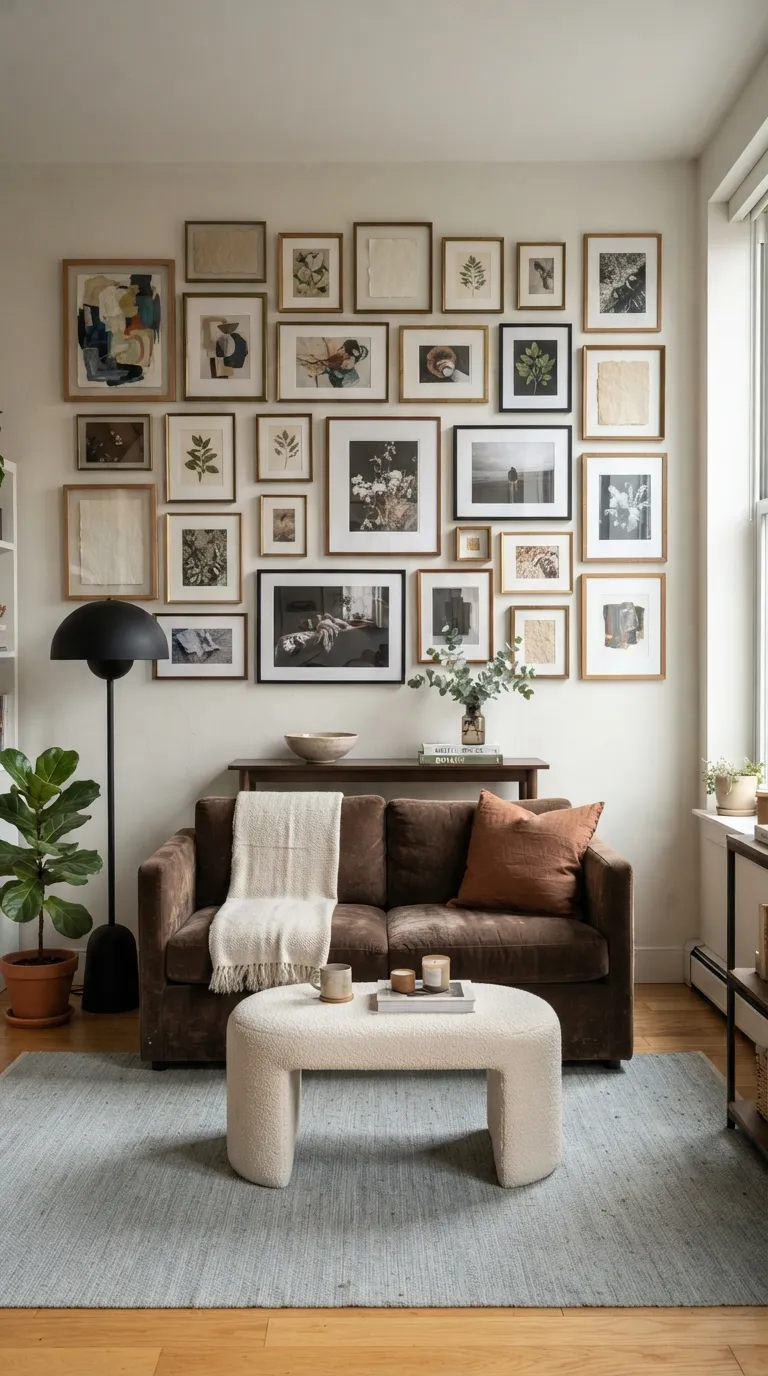 Vibey Apartment Living Room Turn A Wall Into A Gallery