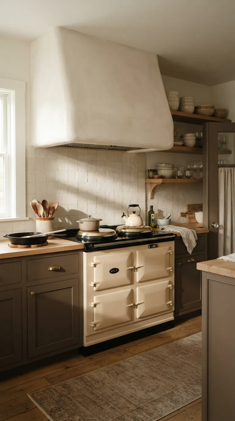 Village Kitchen Ideas A Classic Range With a Simple Hood