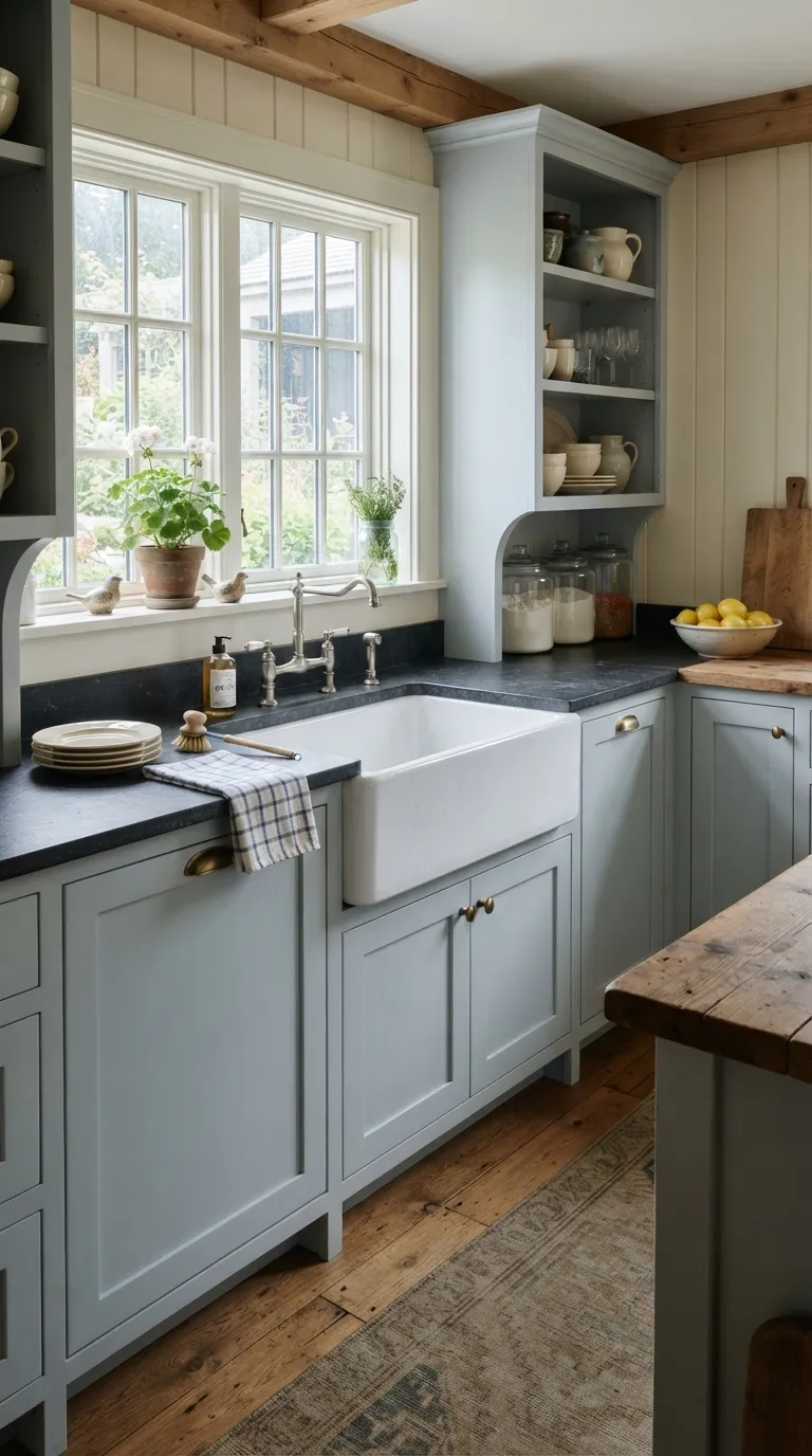 Village Kitchen Ideas A Deep Farmhouse Sink