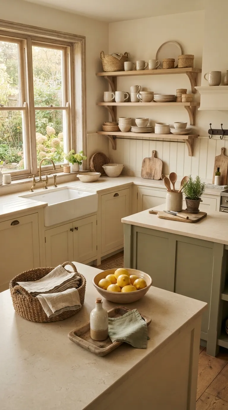 Village Kitchen Ideas Pottery, Baskets, and Natural Accessories