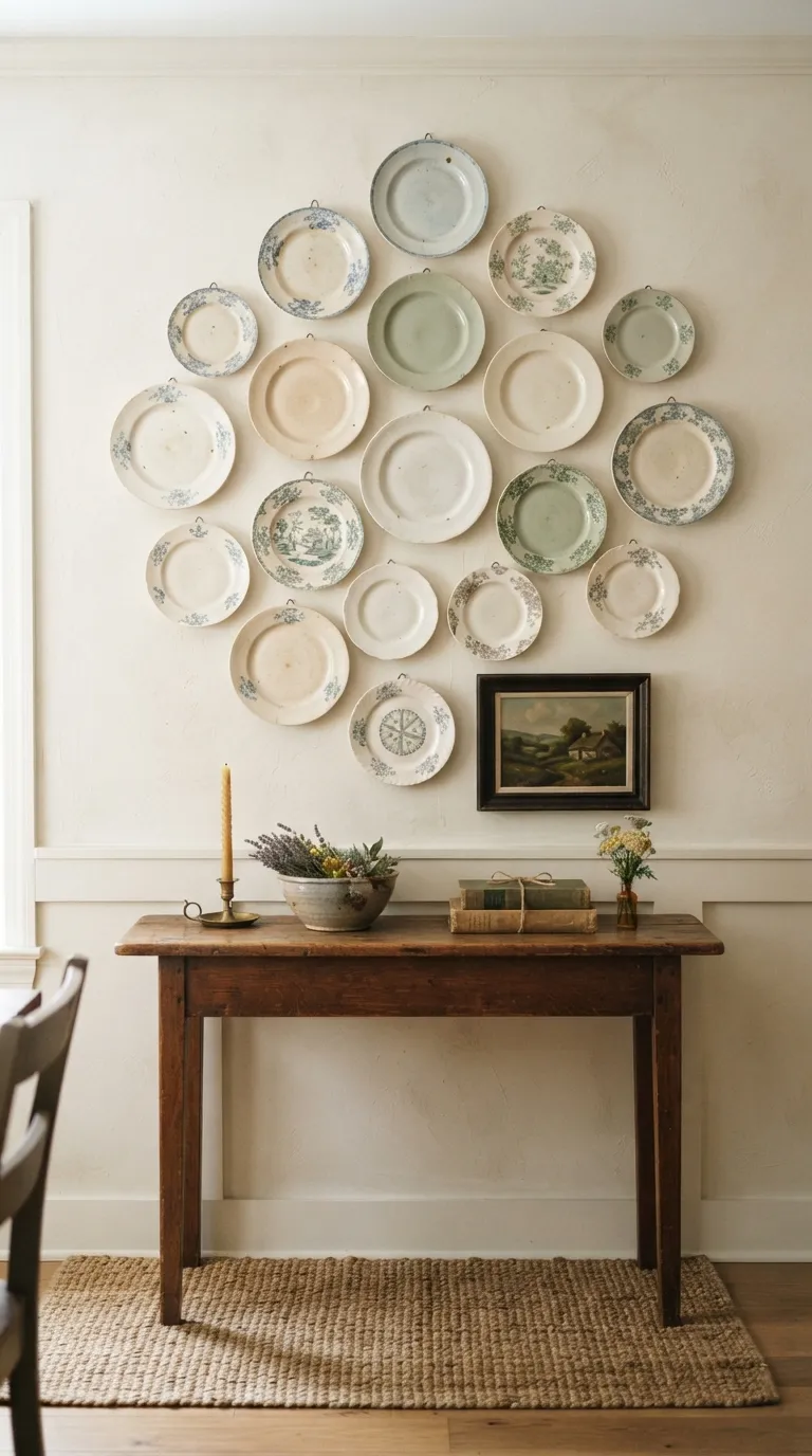 vintage cottagecore home decor Hang a Plate Collection