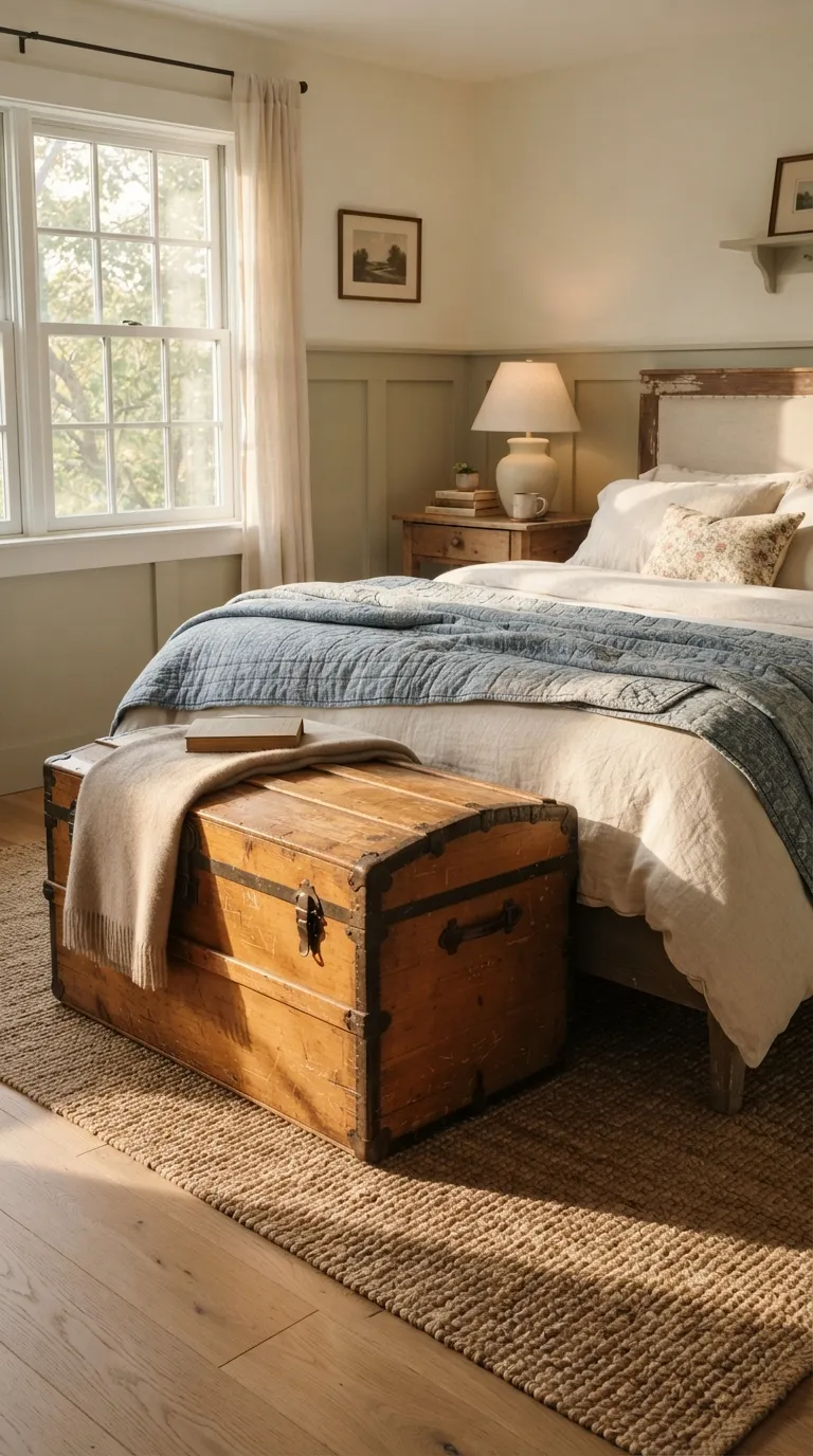 vintage cottagecore home decor Place a Vintage Trunk