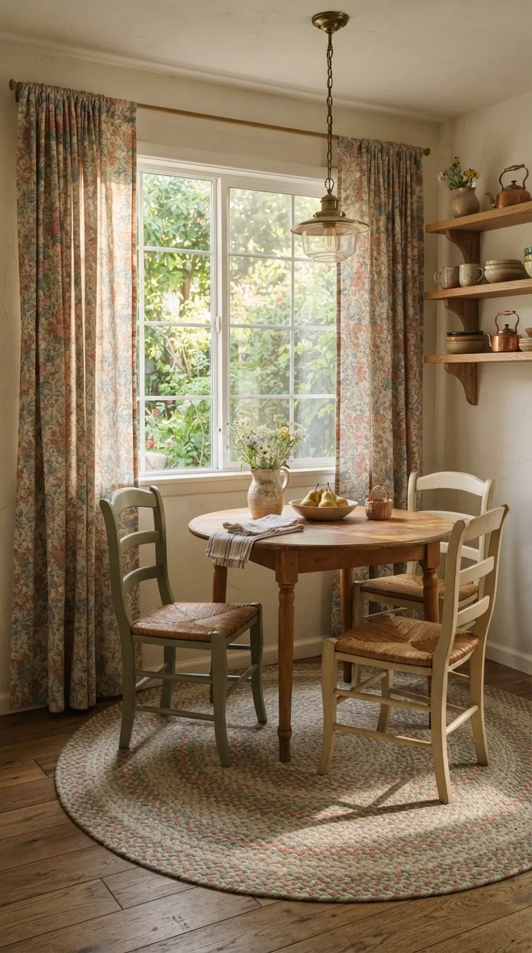 vintage cottagecore home decor Use Vintage Floral Curtains