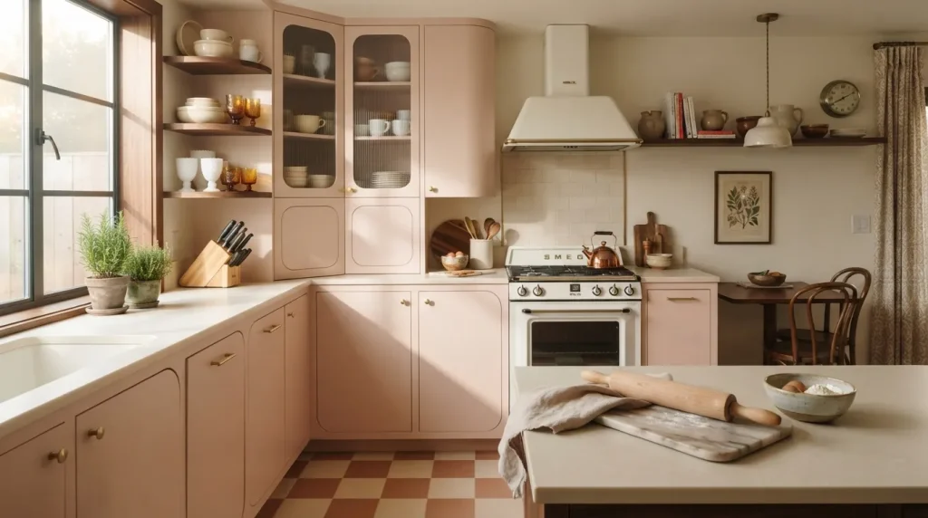 Vintage Pink Kitchen