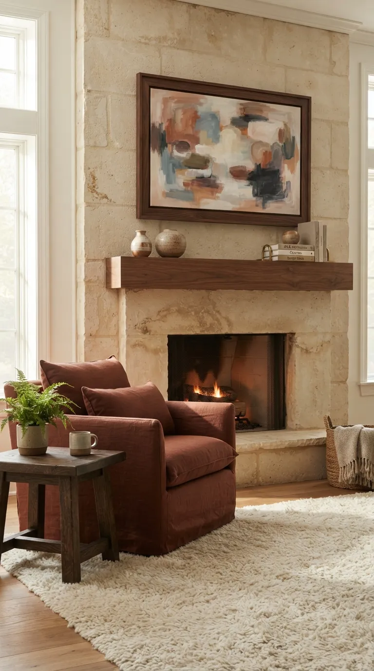 wall art living room Art Above The Fireplace
