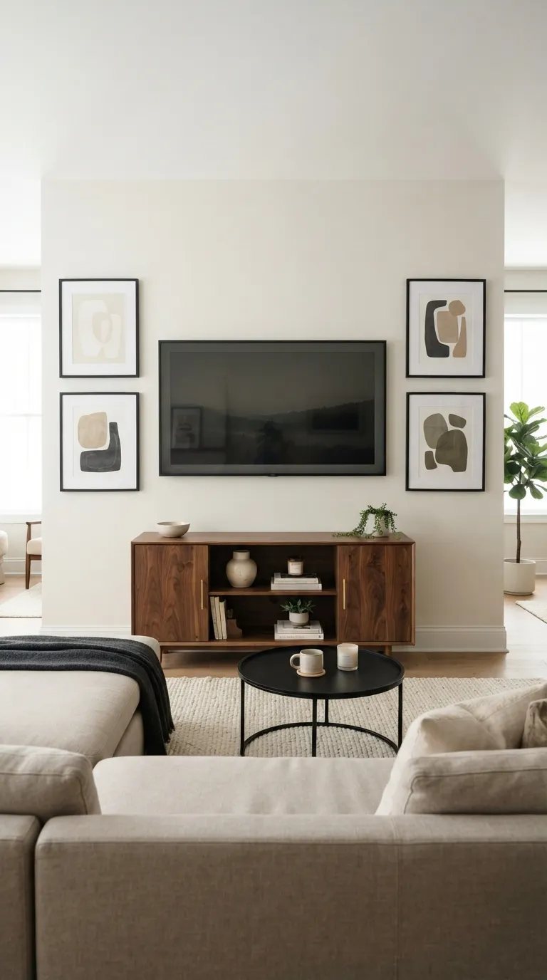 wall art living room Art Around A TV