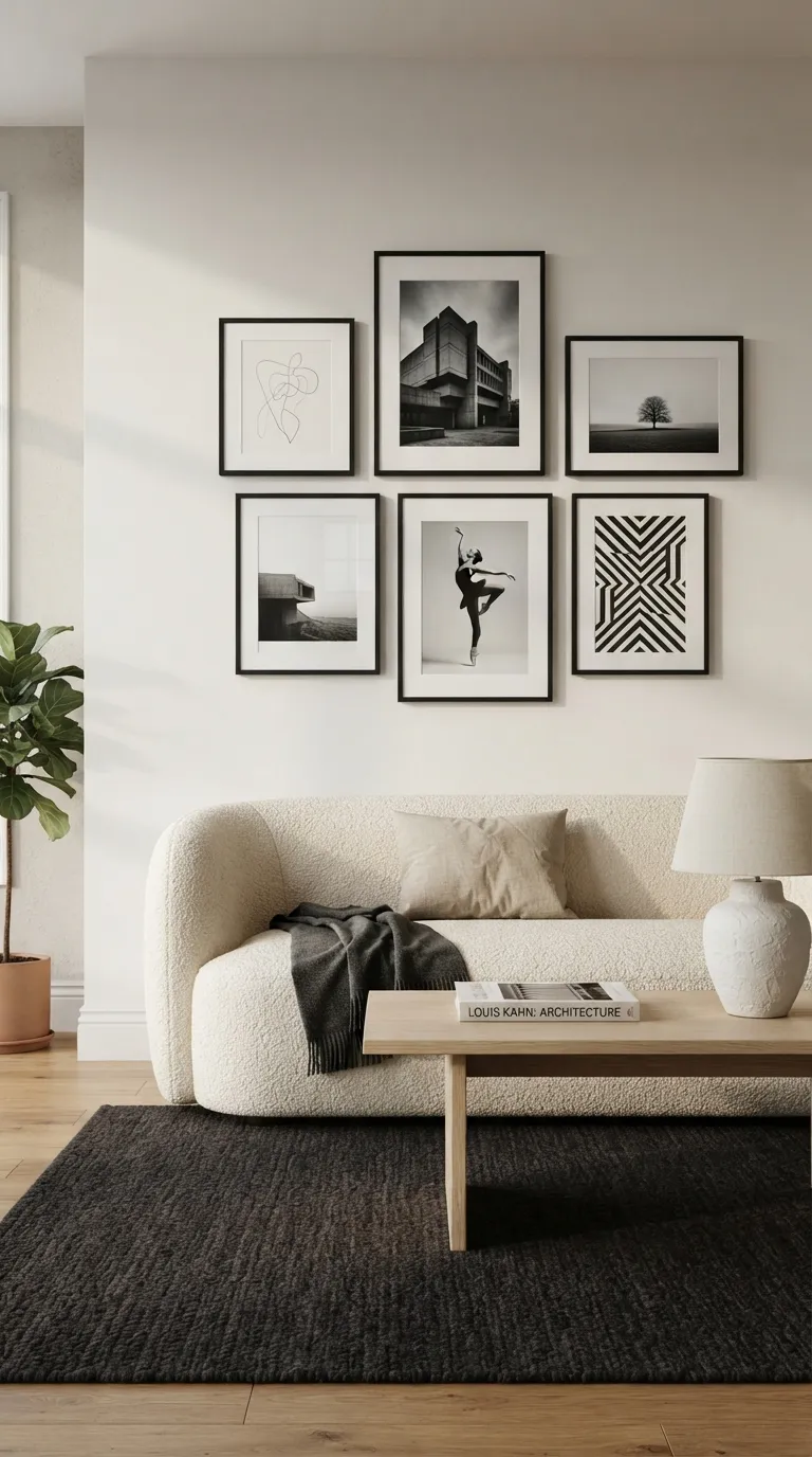 wall art living room Black And White Prints