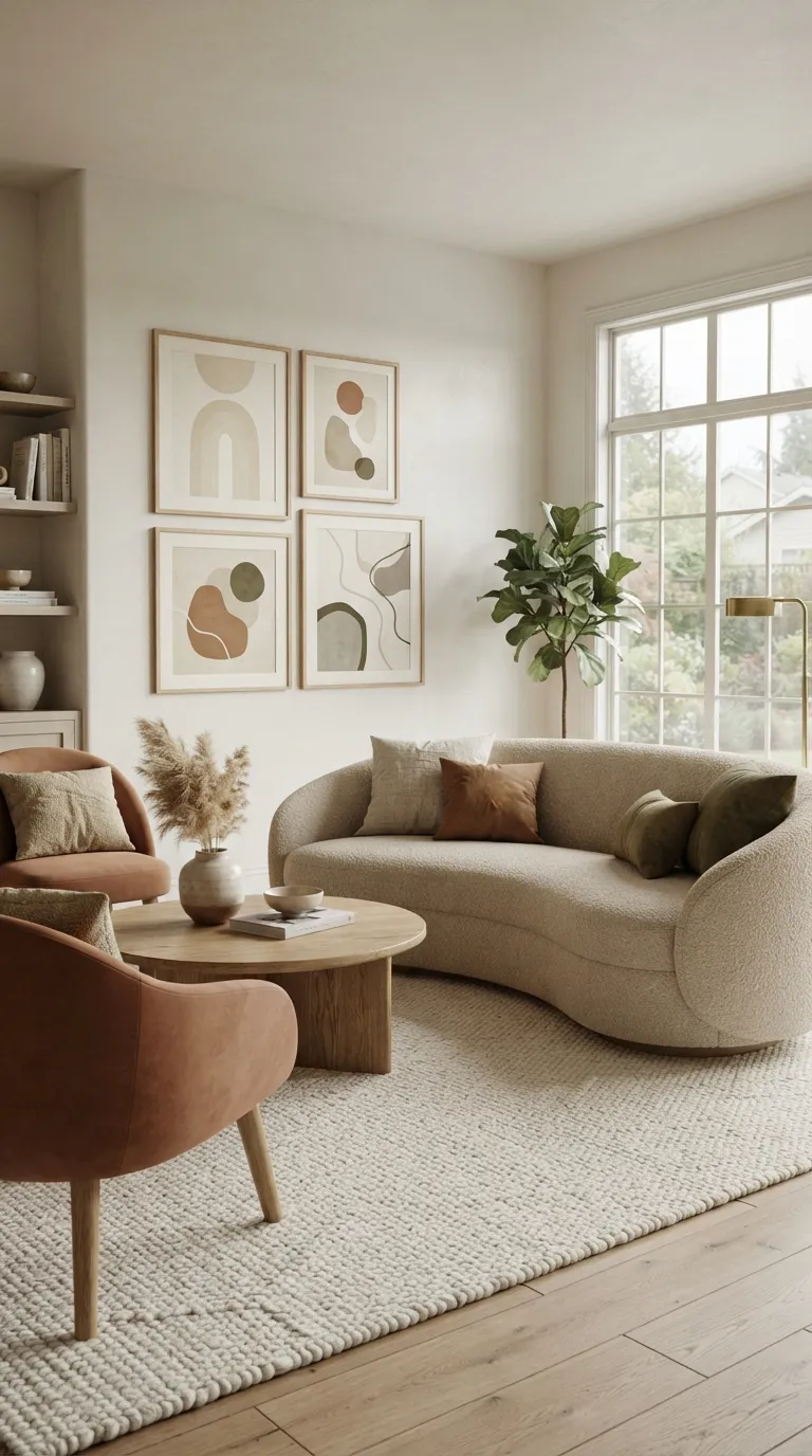 wall art living room Organic Shape Prints
