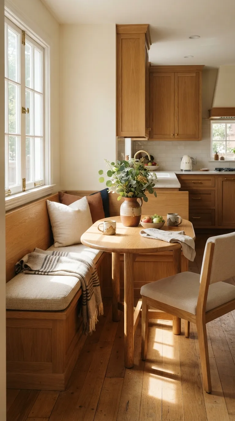 Warm Wood Kitchen Ideas Warm Wood Breakfast Nook