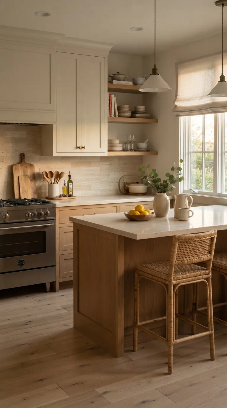 Warm Wood Kitchen Ideas Wood And Cream Pairing