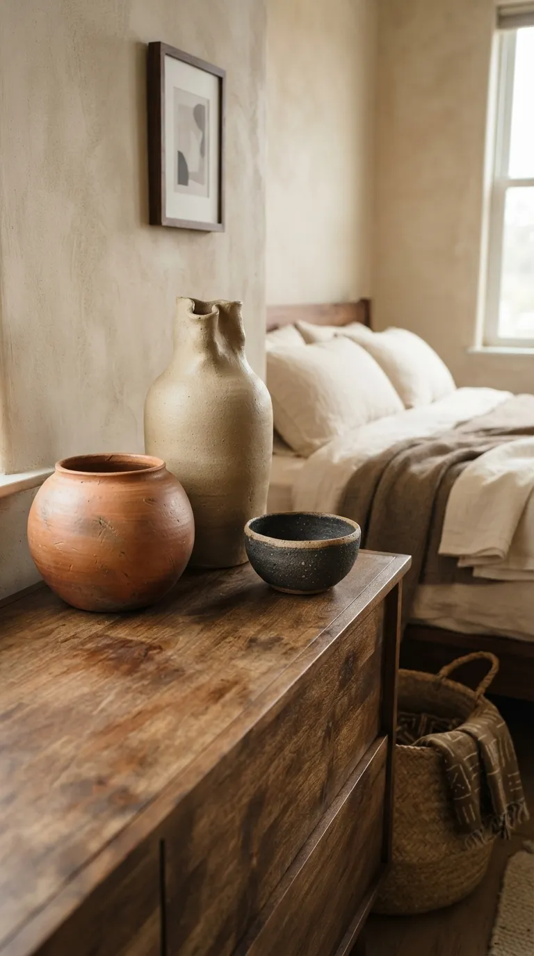 Afrohemian Bedroom Ideas Decorate With Handmade Pottery