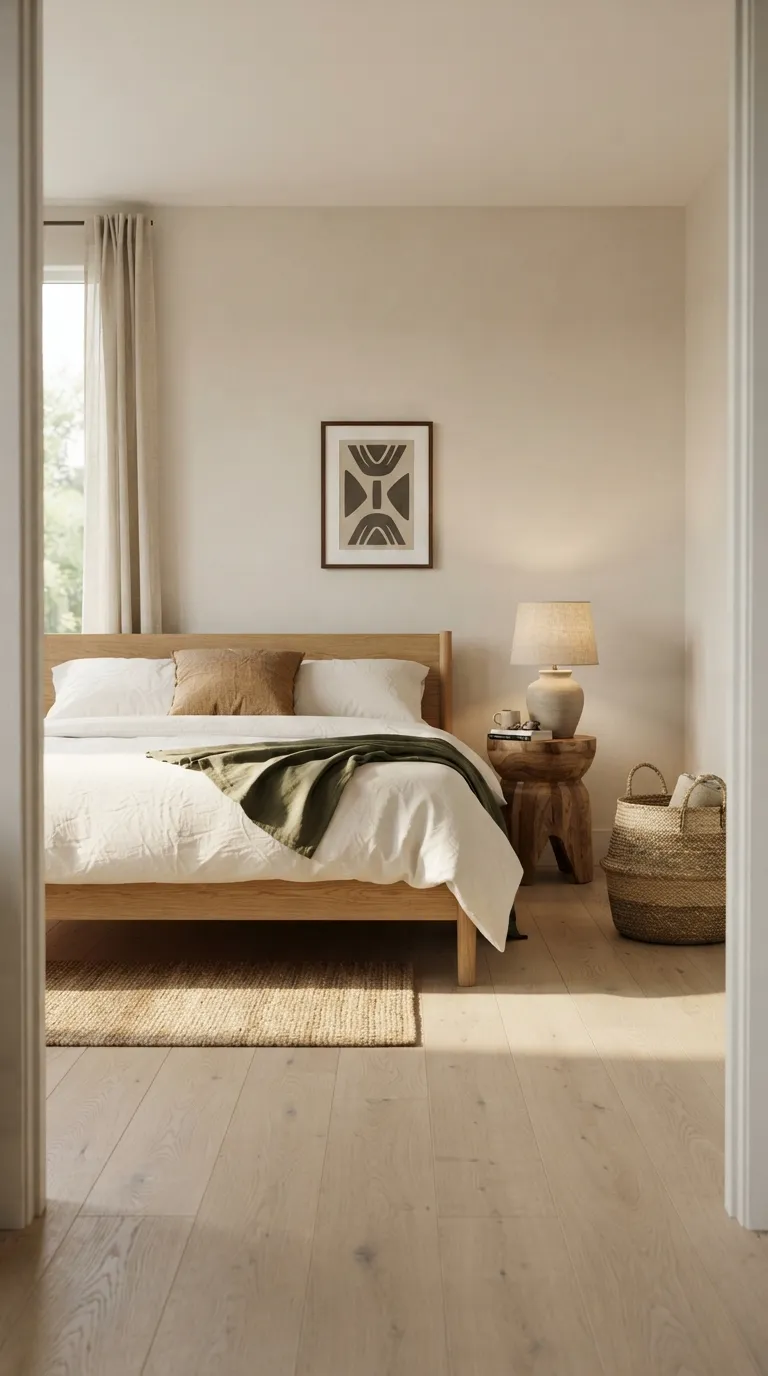 Afrohemian Bedroom Ideas Keep the Bedroom Minimal With Natural Accents
