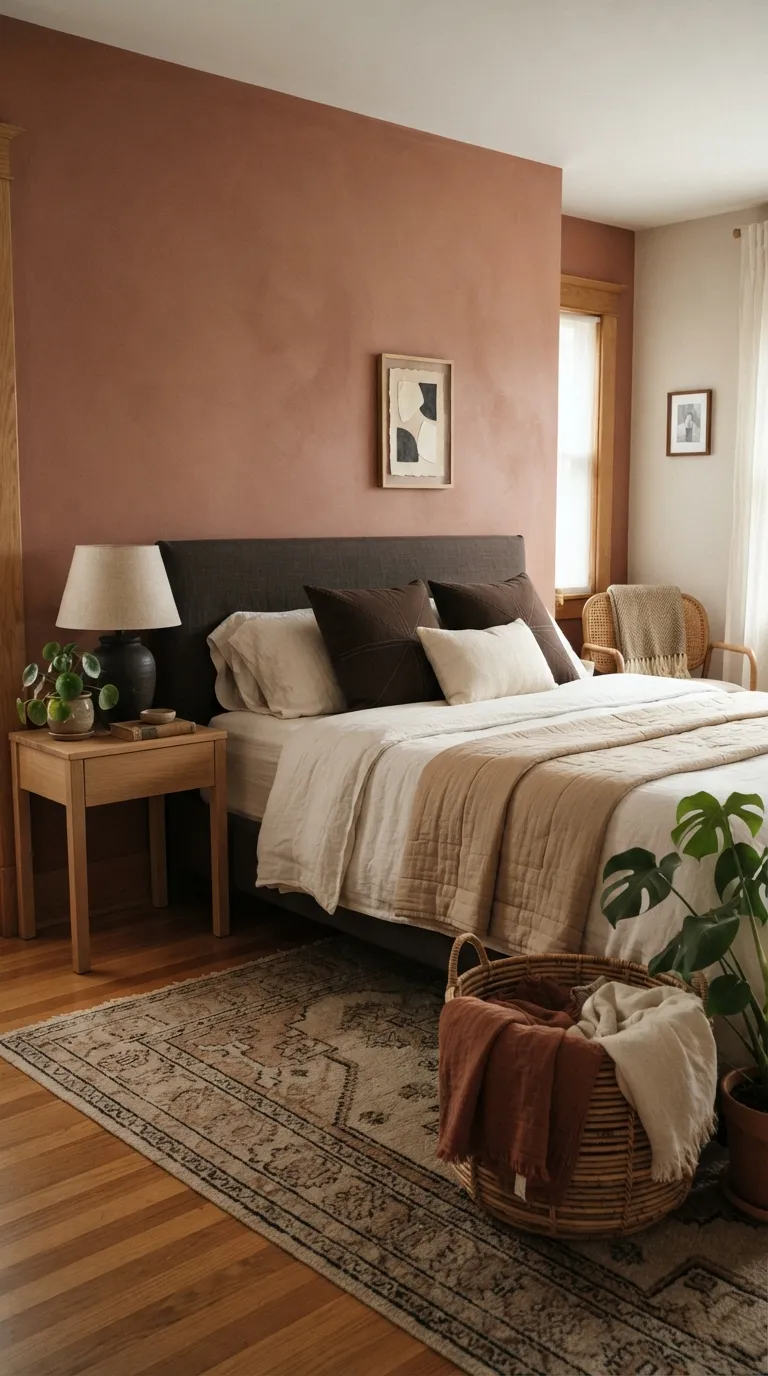 Afrohemian Bedroom Ideas Style a Bedroom With Terracotta Walls