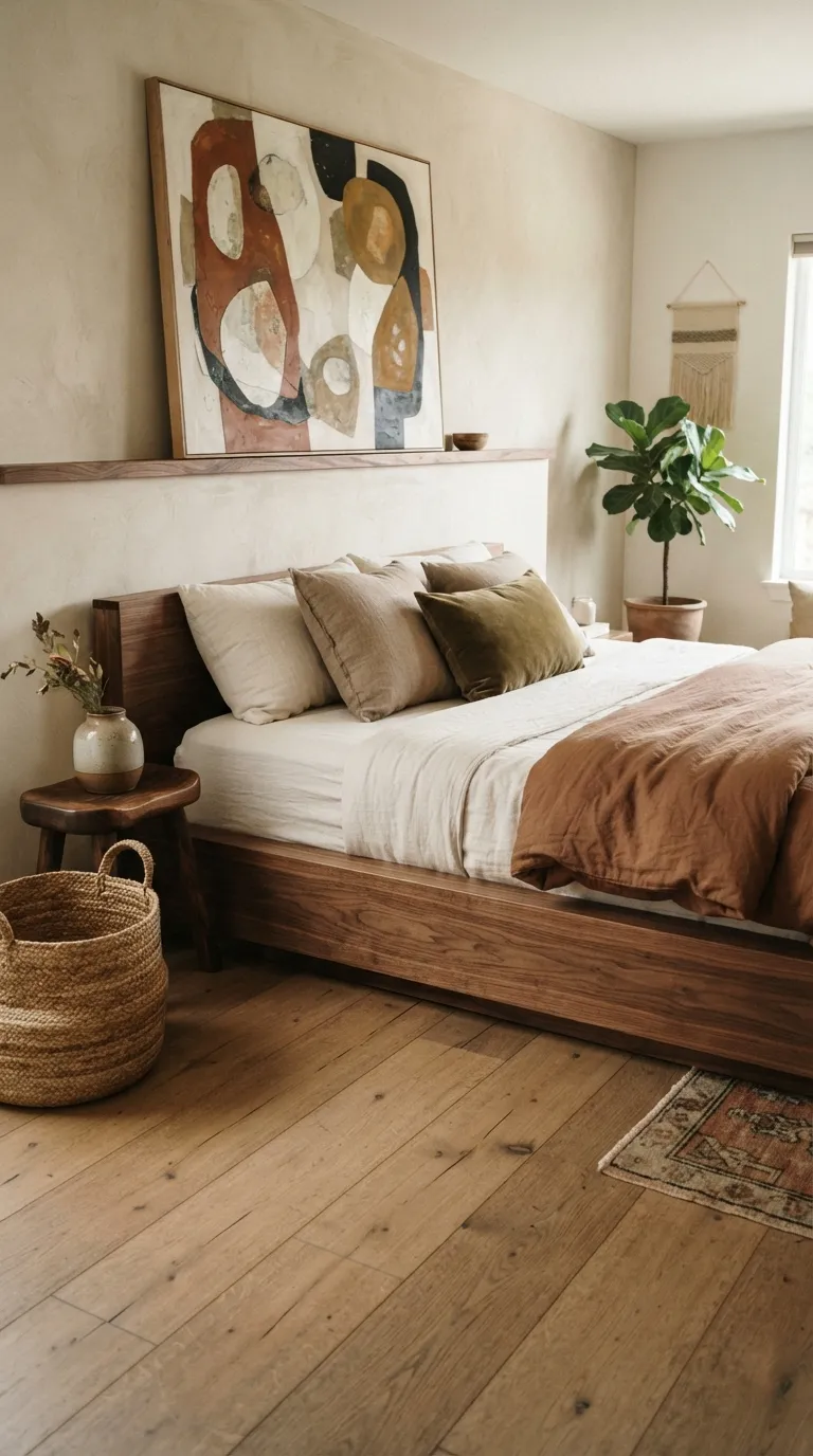 Afrohemian Bedroom Ideas Try a Low Platform Bed