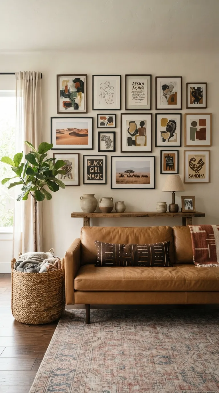 Afrohemian Living Room Add Terracotta and Rust Accents
