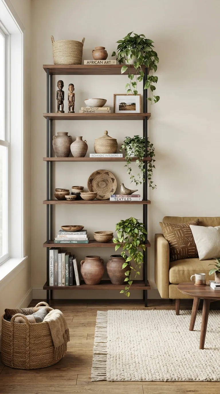 Afrohemian Living Room Use Floor Cushions for Flexible Seating